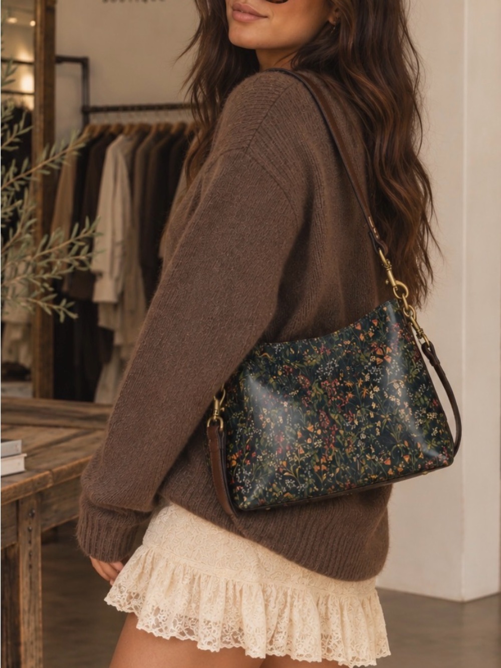 patricia nash Women's Black Betta Medium Leather Crossbody